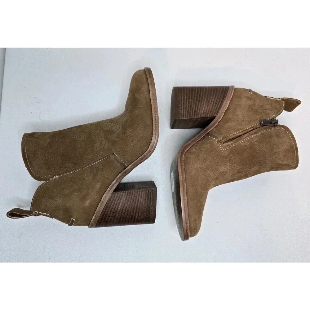 UGG Australia Womens Pixley Tan Ankle Boots Bootie Stacked Size 10 1095057